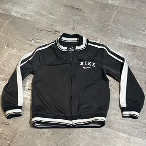 Nike Kids Dark Gray and White Track Jacket